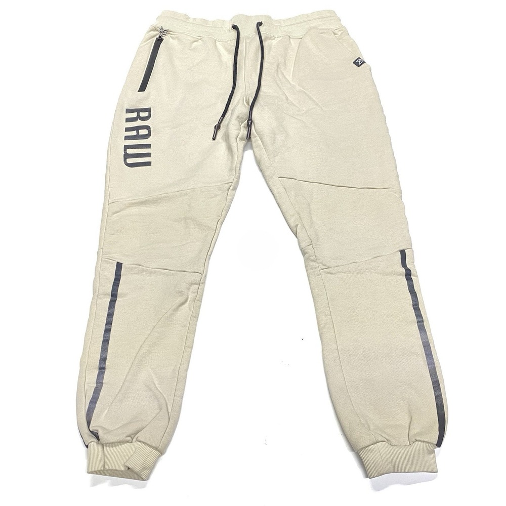 Rawgear Zipper Pockets Sweatpants Jogger Men Size L Adjustable Drawstring